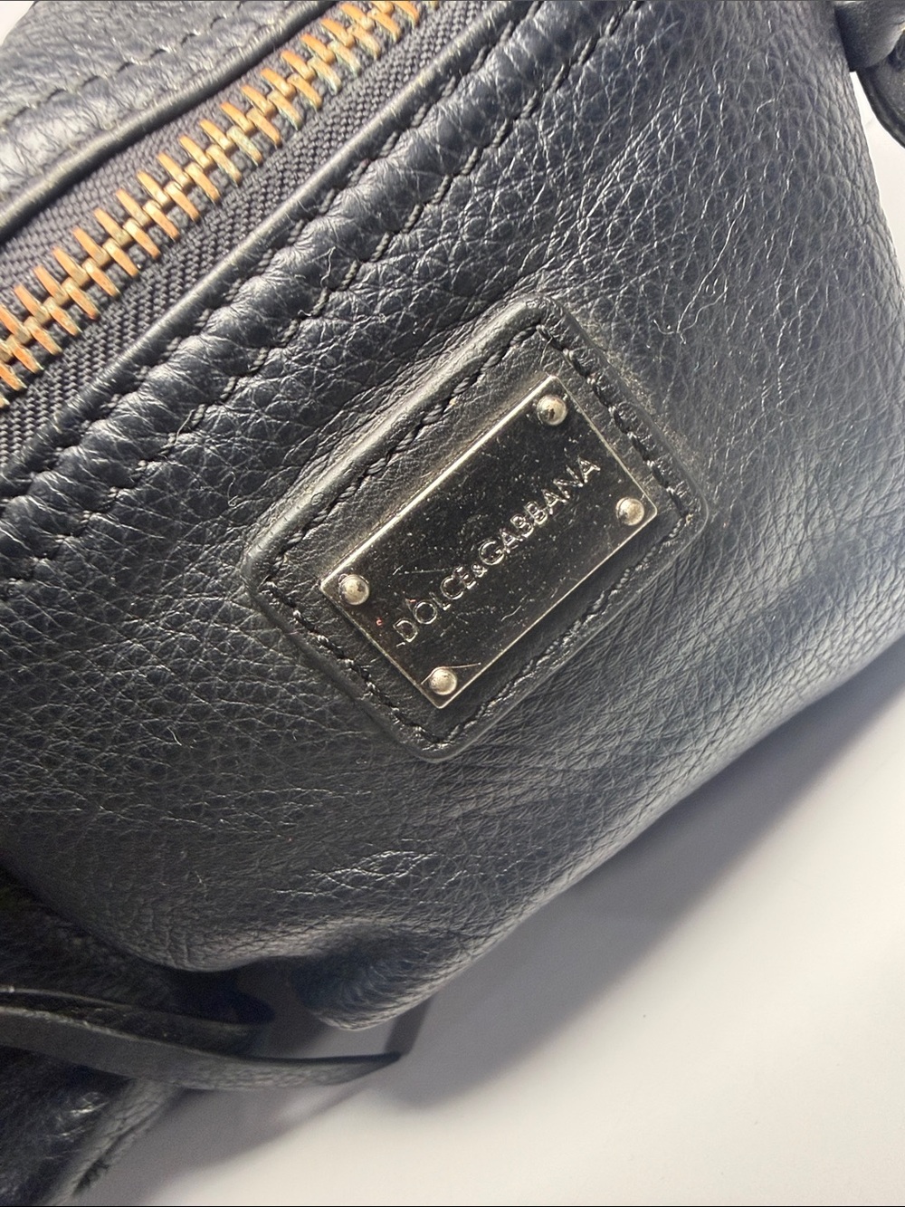 Dolce & Gabbana Black Leather Waist Bag / Belt Bag - Picture 3 of 12